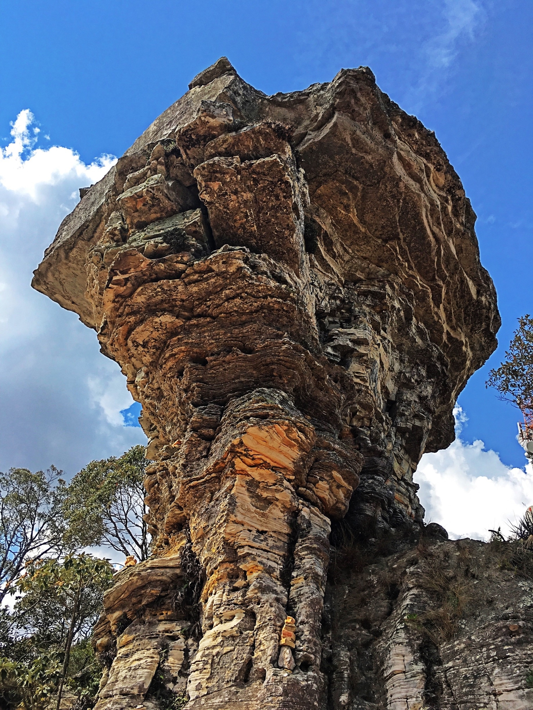 Rocher Pedra da Bruxa, São Thomé das Letras, Minas Gerais (état), Brésil