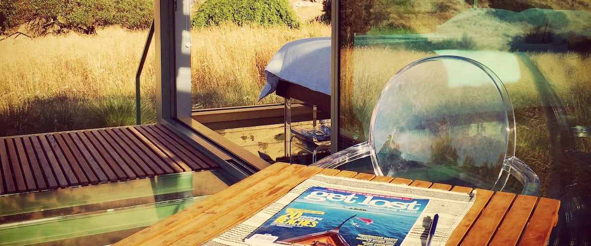 No better way to dream about our next adventure than sitting outside on our stay @purepods to explore some ideas from a great issue of @getlostmagazine
To get an in-depth view into what it's like spending a night at PurePods, visit our blog on www.TheAdventureIsCalling.Com 
#Adventure #Travel #NewZealand #PurePods #GetLostMagazine