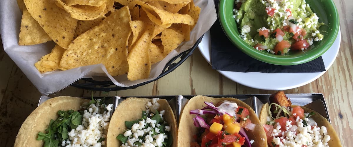The best tacos in St. Louis, located on the Delmar Loop. I highly recommend the shrimp and fish tacos. They are both a bit spicy and absolutely delicious!