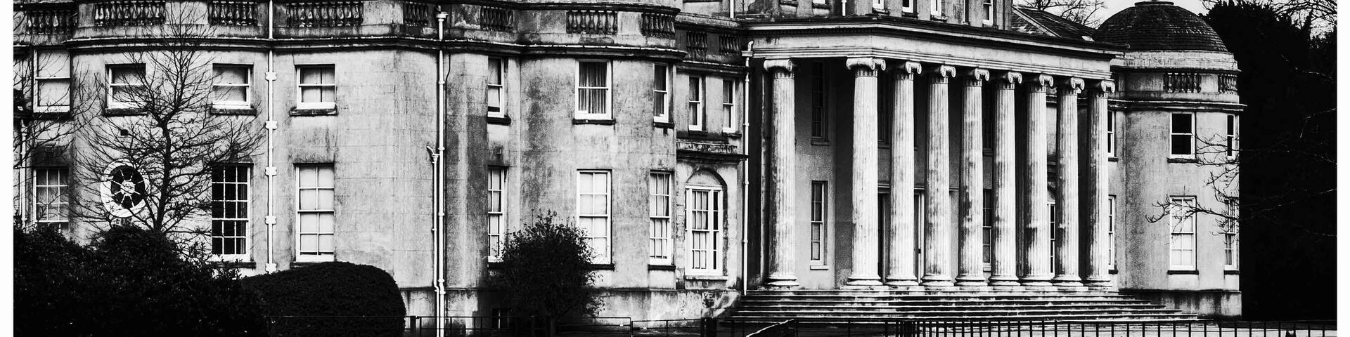 Shooting on a cold day gives a cold view of this Staffordshire Stately Home the seat of the now deceased photographer Lord Patrick Lichfield