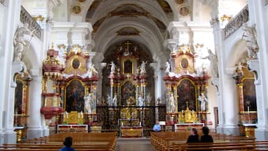 This is the interior of the abbey in the village of Saint Peter (Sankt Peter) in the Black Forest of Germany. We came here by car on a beautiful scenic drive. The abbey is a rococo delight. We were able to wander around inside to our heart's content.