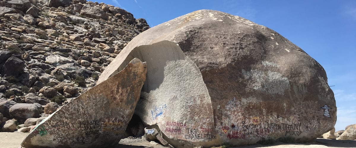 Largest free standing boulder in the world.