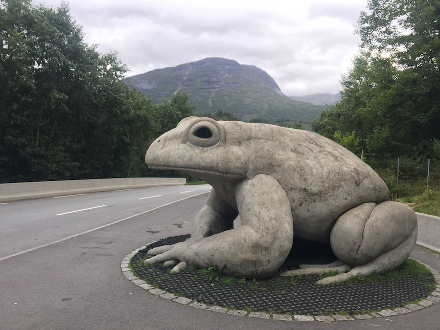 I found a Frog 🐸 statue on my way from Volda to loen.