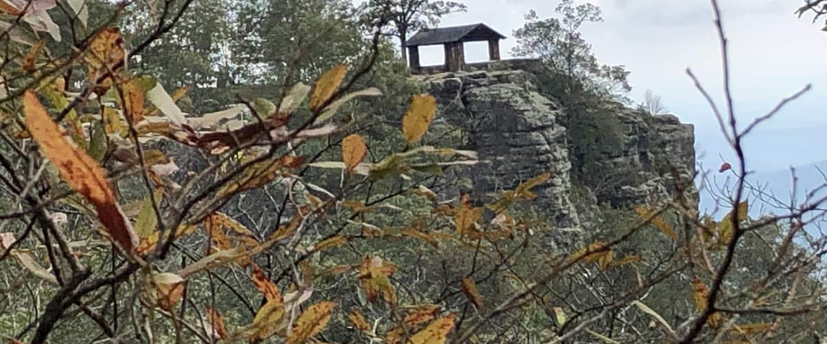 One of the CCC shelters at White Rock Mountain #history