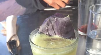 Cocktail with #tequila #purplebasil #kickstand 😋🔥