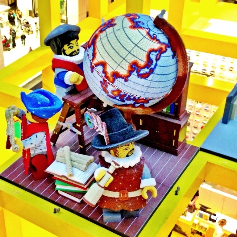 Some fantastic LEGO dioramas at the store, including this one of the Age of Discovery. The attention to detail is incredible - how much would I love to be a LEGO Master Builder!