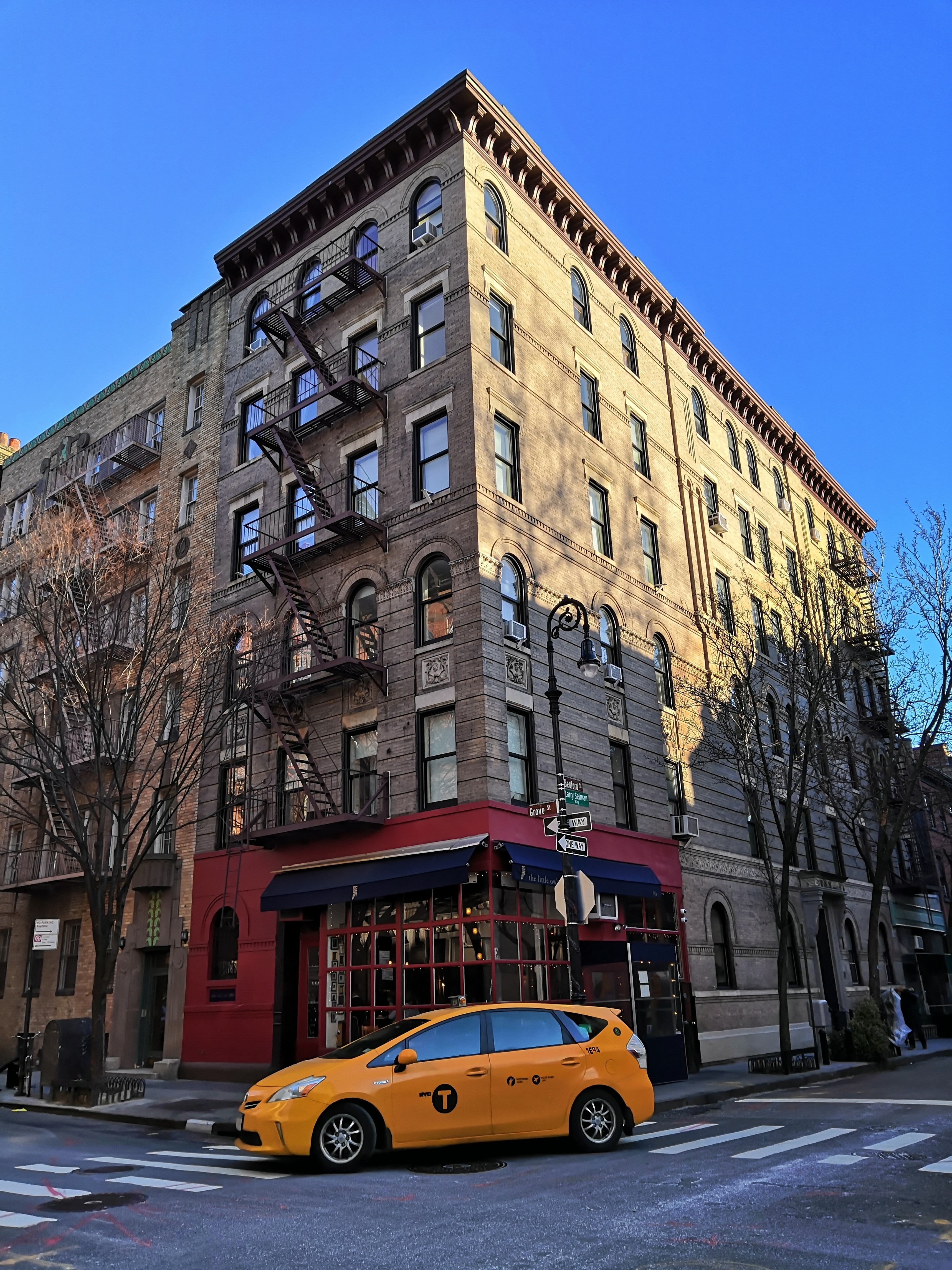 Friends Apartment and The Little Owl at Grove St. & Bedford St.