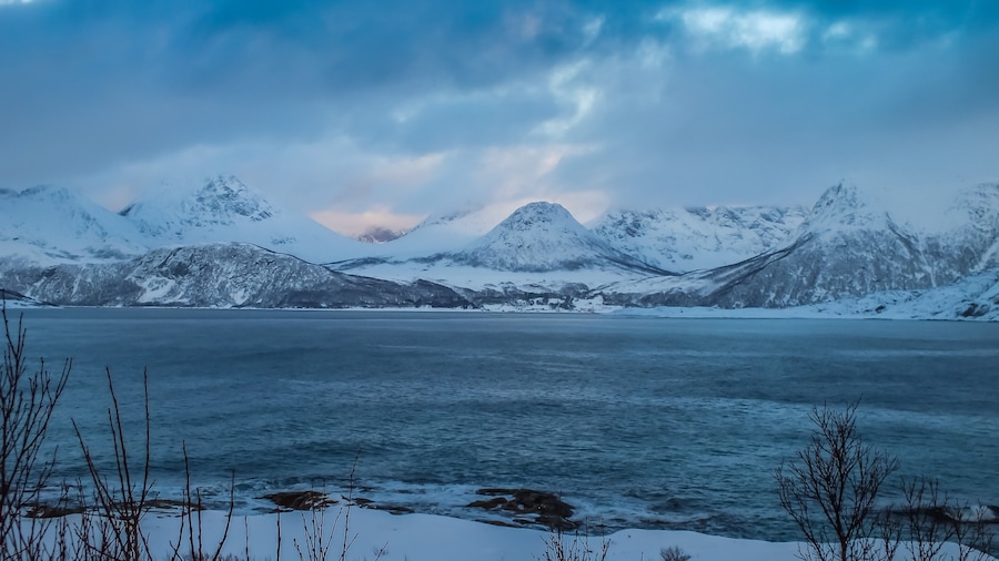 The view from the apartments we rented in Skutvik, great place to see the northern lights. It's an hours drive from Tromso.
#snow