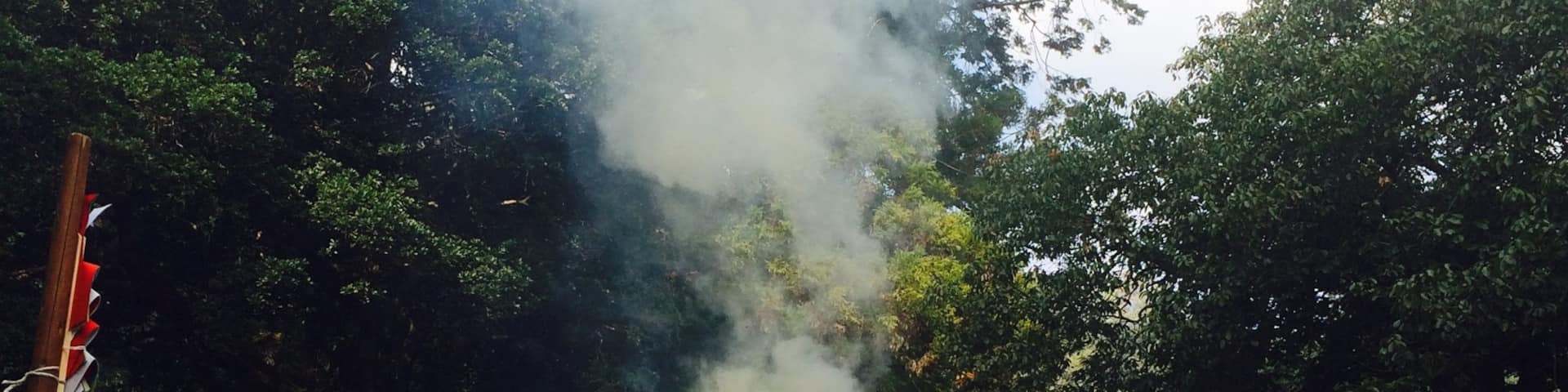 On my way to Minoo Koen, saw this Buddist ceremony. 'Twas an offertory religious chanting. Quite impressive to see as they make a huge makeshift of bonfire.
