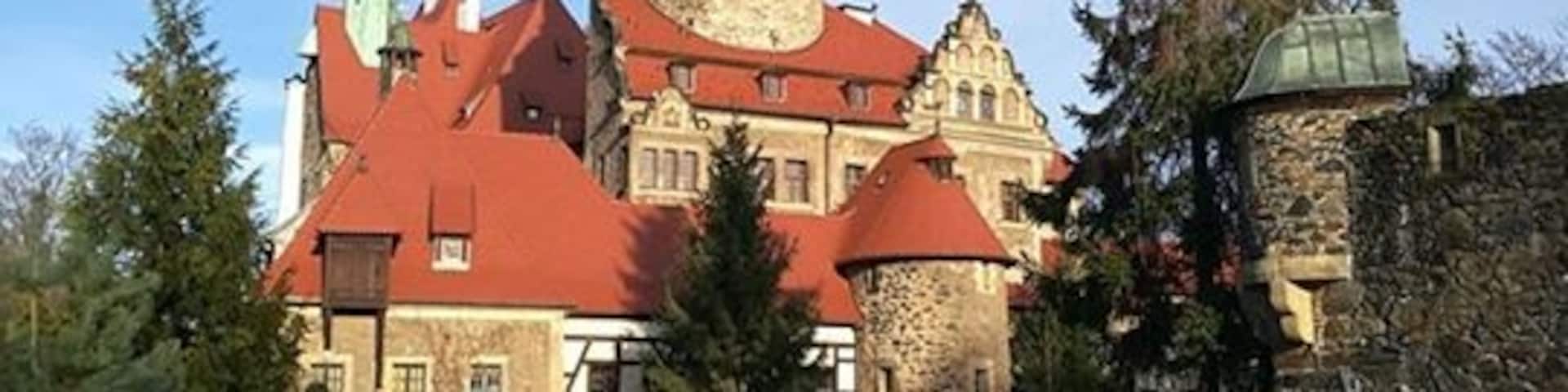 With a long history and tucked away in sourthern Poland, this castle doubles as a hotel that will give you a magical experience!   A few weekends a year, this castle is transformed into a wizarding roleplay for adults who are fans of the Harry Potter series!   Also, the place I met my husband. 
#LifeAtExepdia