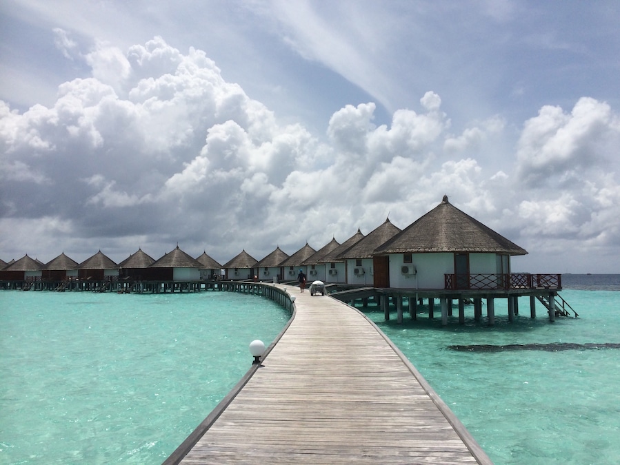 Floating chalets in Safari Resort, Maldives #Maldives #travel #landscape #nature #seascape