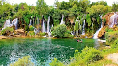 Kravica waterfall in Bosnia and Herzegovina! I took this photo in Summer 2017. A wonderful day trip from Dubrovnik, Croatia. This waterfall, in Herzegovina region, was one of my favorite places to visit on that Summer holiday. The lush beauty was breathtaking and peaceful. I didn't have much time there but I'd love to return someday!