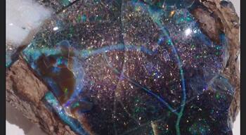 There is an entire galaxy that dwells within the dusty, dull exterior of this Opal. 