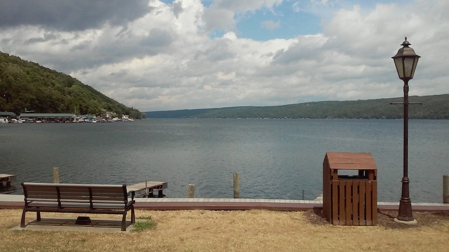 Keuka Lake from Depot Park in Hammondsport.