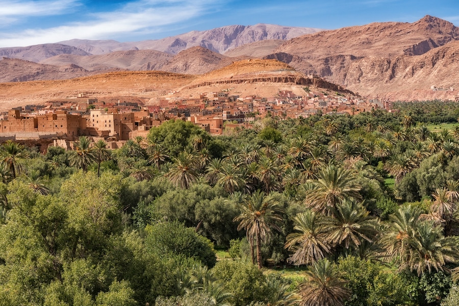 The town of Boumalne Dades in the Dades Valley, Morocco.