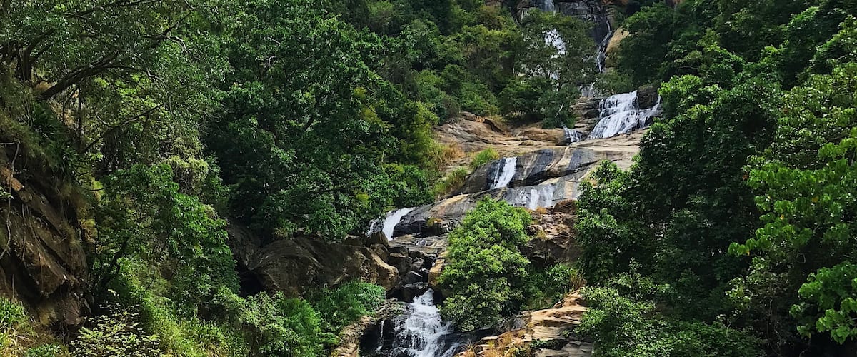 Three tier waterfalls near Ella. #nature #naturephotocontest #RavanaFalls #Ella #SriLanka