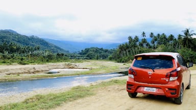 My mini brand new car exploring Mindoro, now full of dust 😅 #OnTheRoad