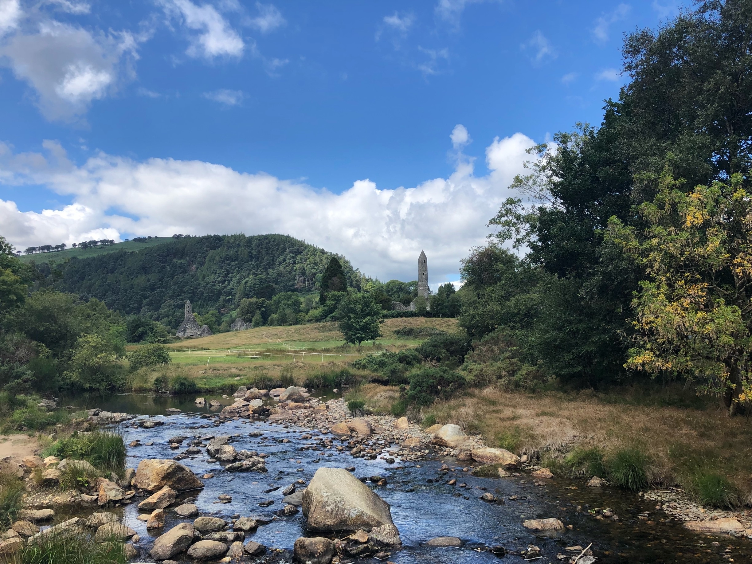 Glendalough is a very scenic area with multiple hiking trails, an old church accompanied by a graveyard, a majestic lake, and a visitor center. I am not much of a hiker, but you don’t have to go very far to get some amazing views! #Ireland #Glendalough #Outdoors #Hiking 