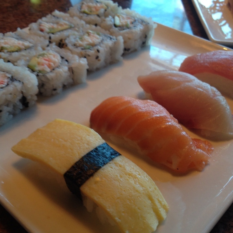 $8 sushi combo plate at lunch, ask for Tommy
