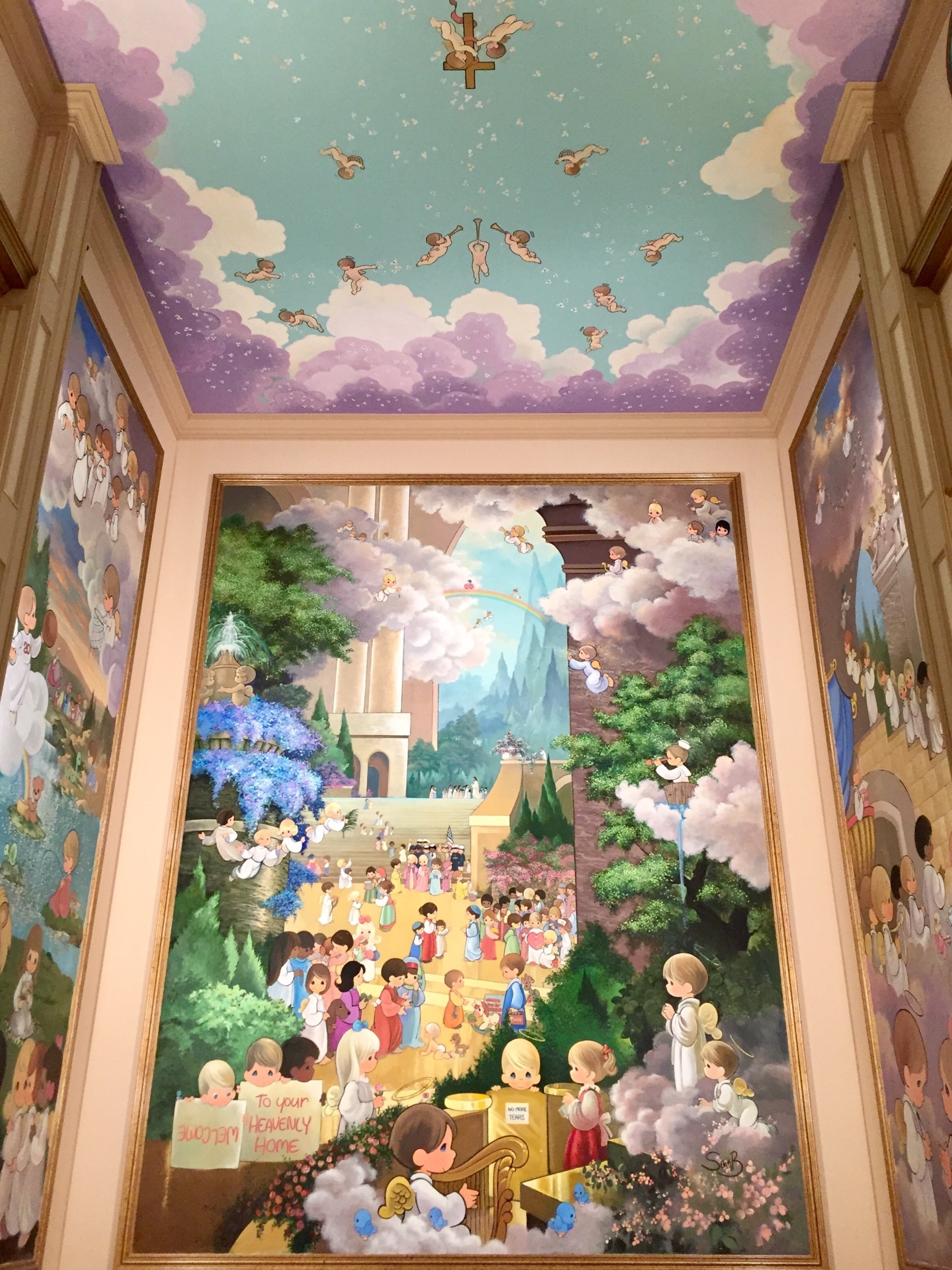 Chapel created and painted by the artist who is responsible for the Precious Moments figurines. It is meant to be a space for contemplative thought and peace. 