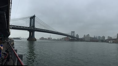 Couldn't resist putting these two amazing bridges in one panoramic photo.  Brooklyn Bridge and Manhattan Bridge... Connecting Manhattan Island to Brooklyn these two beautiful structures stand next to each other enduring the tests of time and the elements.  A sight for sore eyes. 