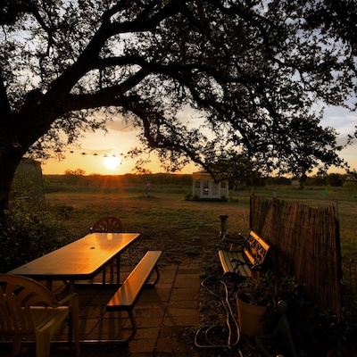 Sunrise central Texas Hilcountry.