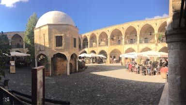One of the last caravanserai in Europe...now place for restaurants and handcrafts shop. 