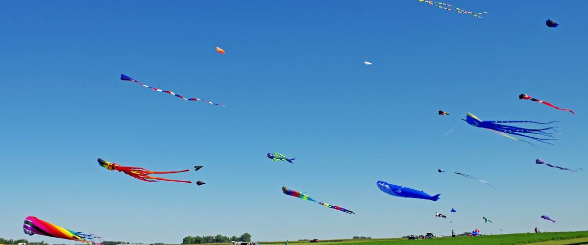 We were traveling down the Interstate when we saw all these brightly colored kites flying.  We got off at the next exit and were entertained for the next couple of hours by kite flying and competitions.  The beauty of traveling with a very flexible itinerary.