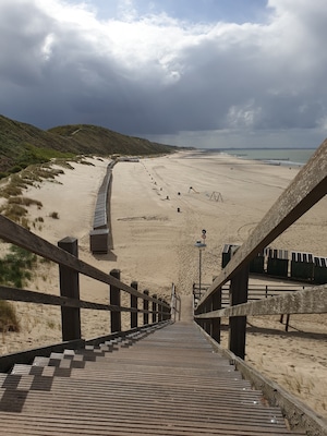 A viewpoint at Zoutelande in Zeeland Holland