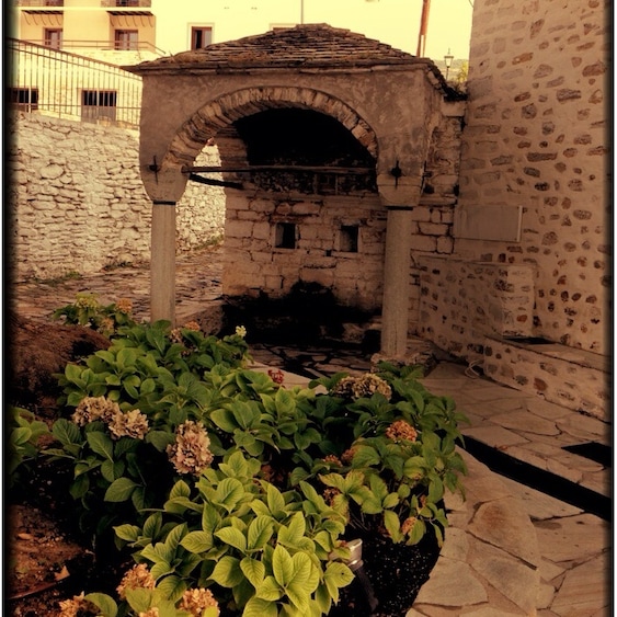 Old fountain in Portaria village built in 19th century. Crystal clear water to refresh yourself!!