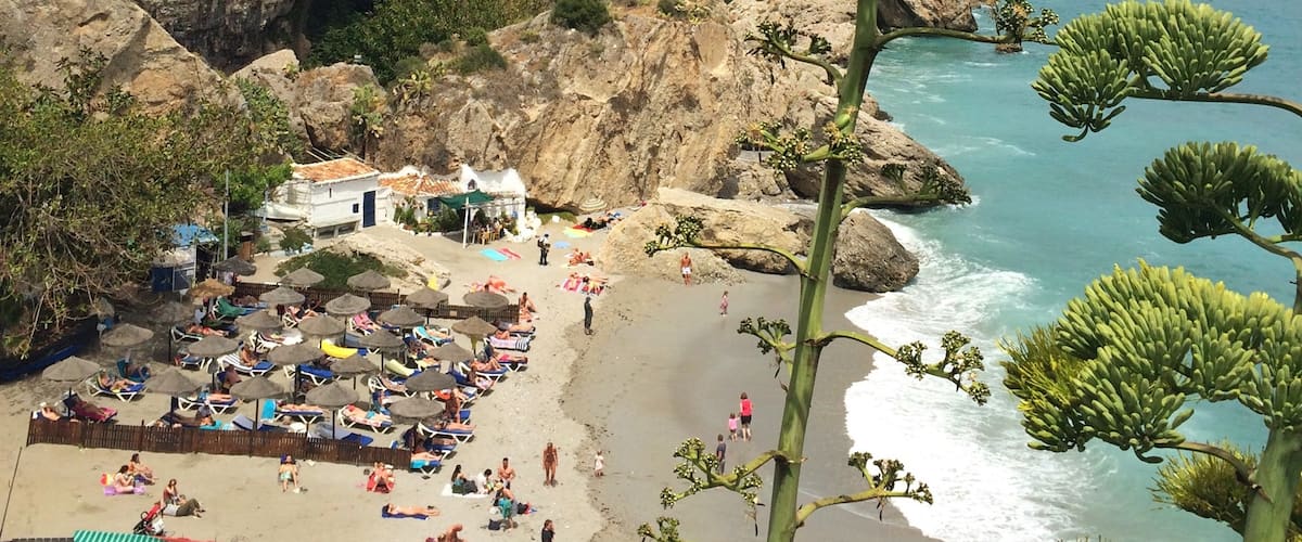 A view of the Calahonda beach at Nerja
