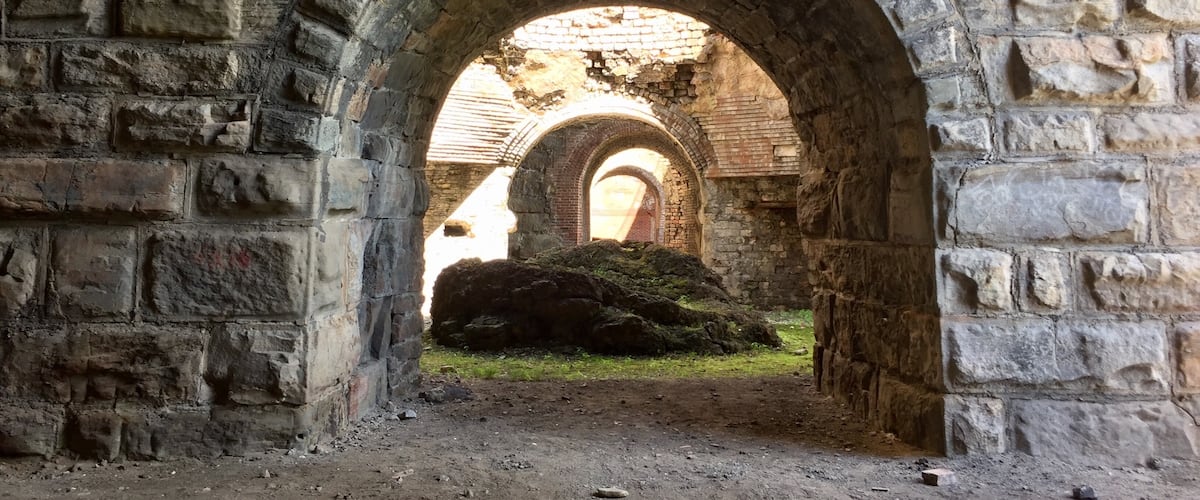 Interior of the Scranton Iron Furnaces.