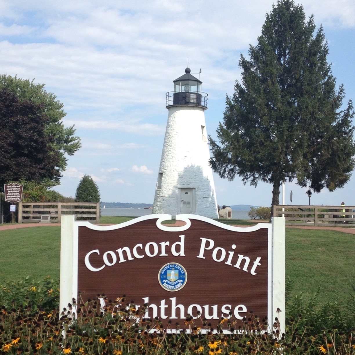 Concord Point Lighthouse in Havre De Grace was built in 1827. It is the oldest continually operated lighthouse in Maryland. The lighthouse is open Apr-Oct on weekends.
