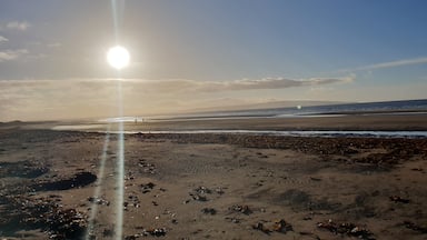 The sun at Troon beach today