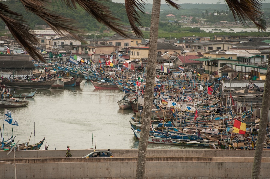 View from Elmina Castle. My visit there was one of the best and saddest moments of the trip to Ghana.
You can't really say how powerful it is going to be until you find yourself there.
P.S. More on my visit there and on what I felt (in Romanian)--
https://bit.ly/33Zx0za