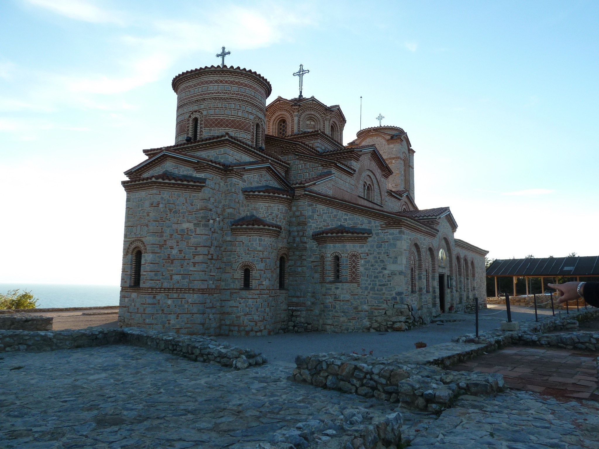 One of the beautiful churches on Lake Ohrid in Macedonia
Ohrid is notable for once having had 365 churches, one for each day of the year, and has been referred to as a "Jerusalem (of the Balkans)"