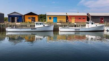 PEI has all sorts of tiny fishing harbours scattered around its shores, this is known for its lobster fleet.