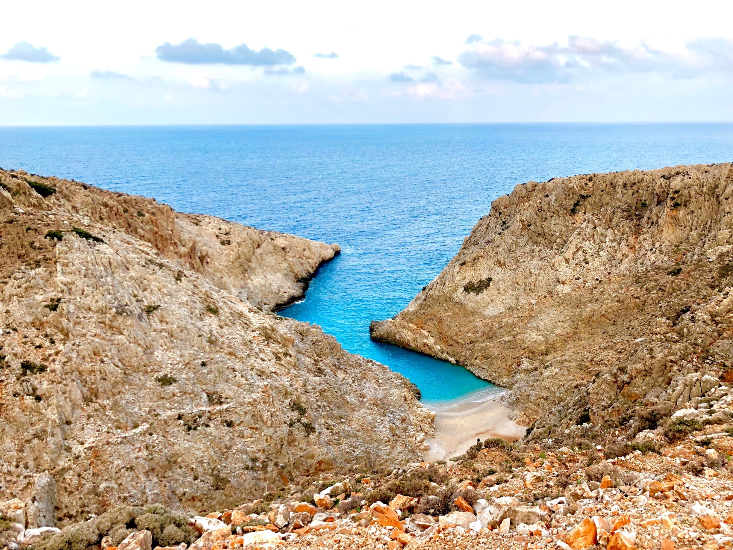 Beautiful and colorful sandy beach near Chania airport on Crete, Greece 
#greece #crete