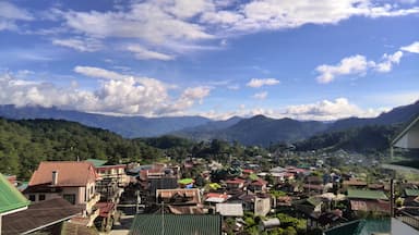 At our homestay, you can see the valley view and the mountains that surround this village. Interiors are also cold-proof coz its a log cabin inside.  :-!