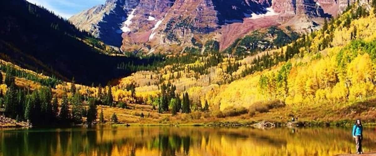Maroon Bells during the peak of fall is pretty spectacular