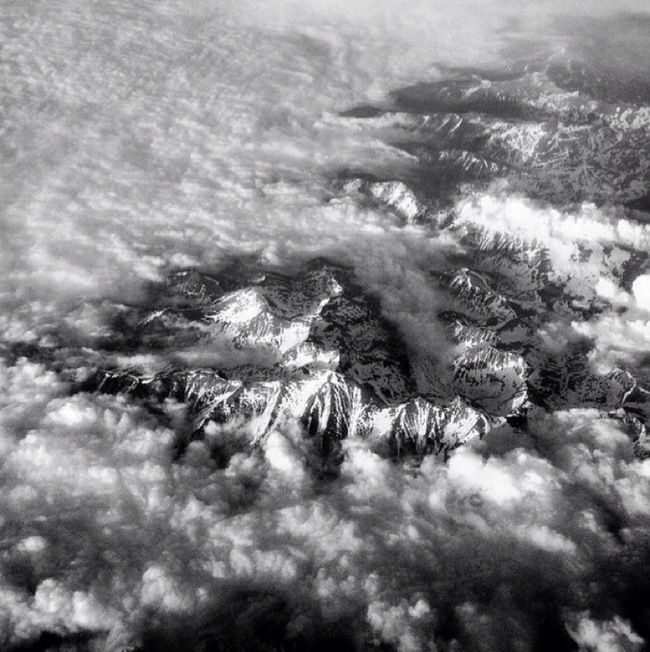 Taken during a recent flight to Cyprus somewhere over the Alps