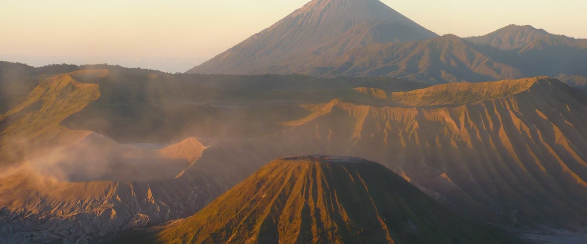 The sunrise on Mount Bromo, in Java. It took a long 11 hours ride to get there, but how can I ever forget this view?