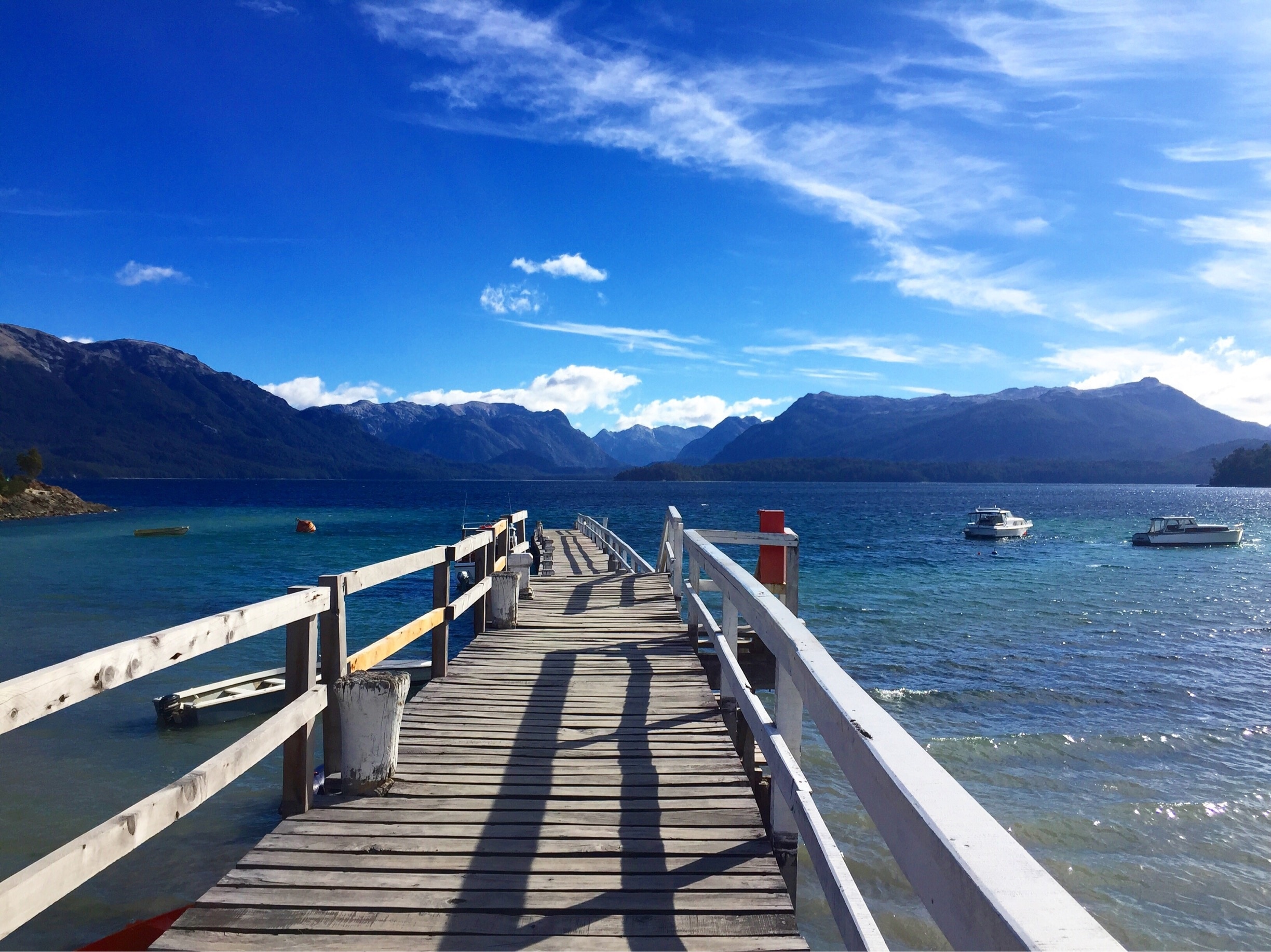 We stayed in Bariloche, Argentina and took a day trip exploring all the surrounding areas. On our trip we came across this beautiful small pier. The Patagonia region of South America is among one of my favorite places on earth #blue #bluetravelphoto