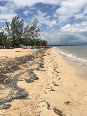 This is a little free beach spot in Westmoreland Jamaica not many people know about it! But it’s wonderful here!