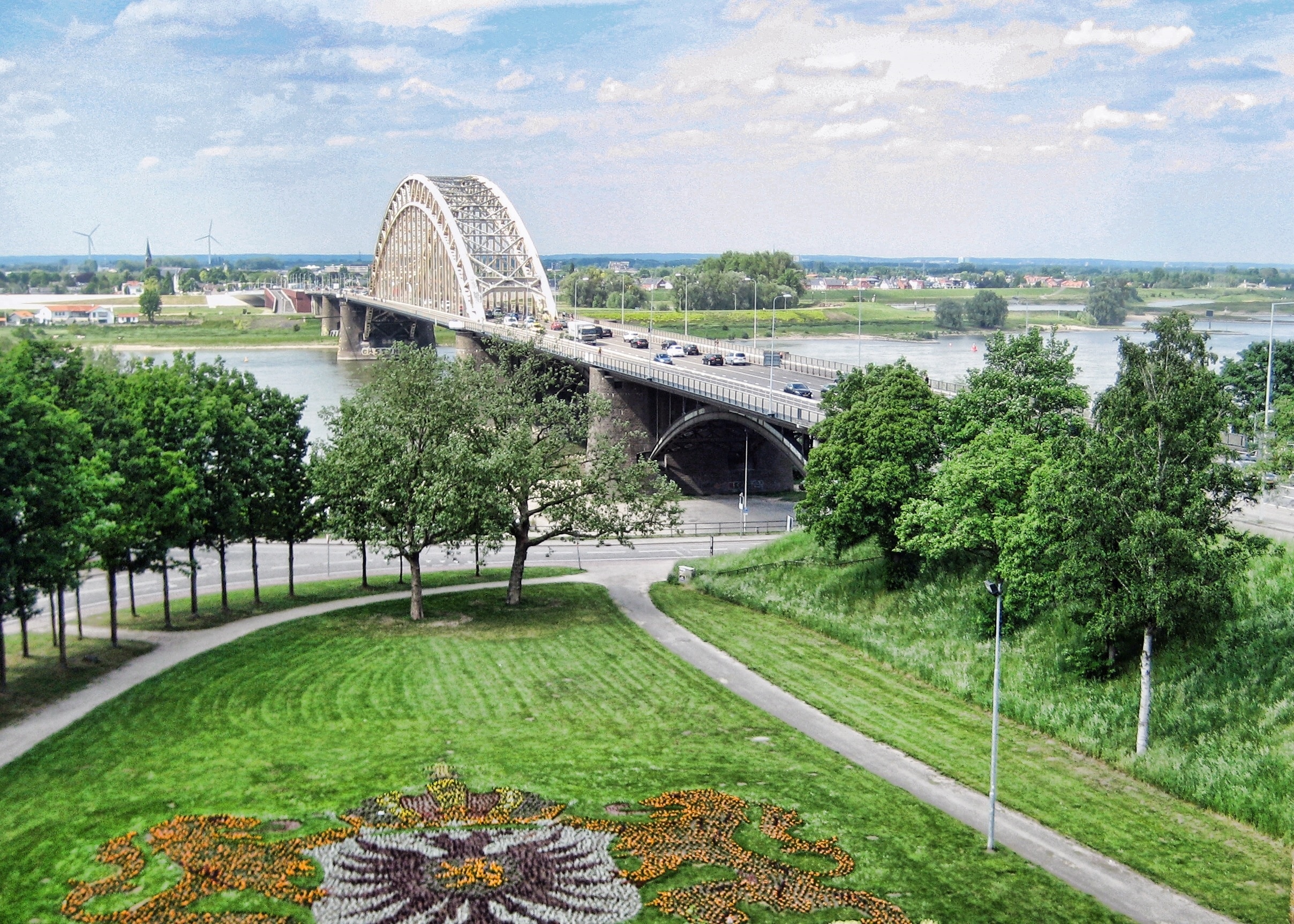 View overlooking the Waal Bridge in Nijmegen, Netherlands. #BVStrove