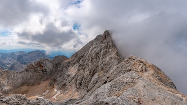 Trail to the summit of Triglav. There are actually people in this photo.