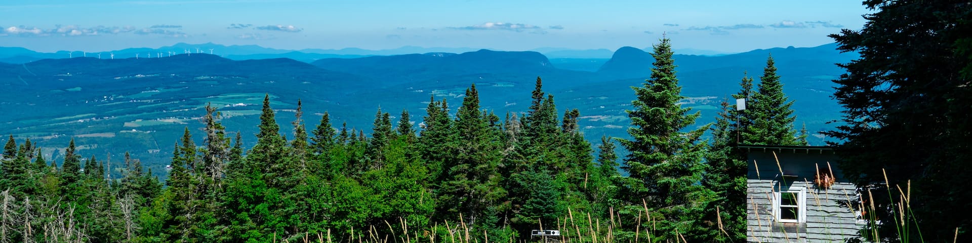 From the summit of Burke mountain looking north towards Willoughby Lake
