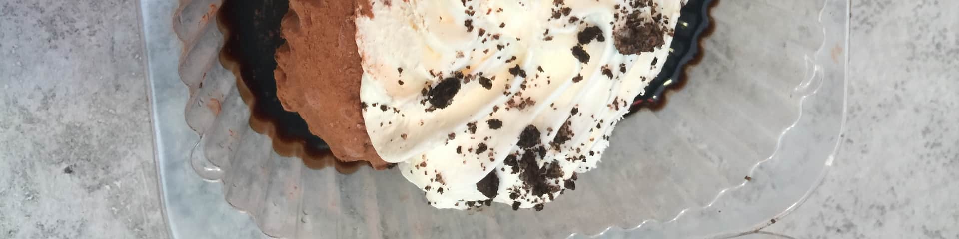 The famous Boise ice cream potato-  all ice cream (and cocoa powder), no actual potato.