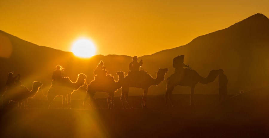 Sunrise in the Sahara.