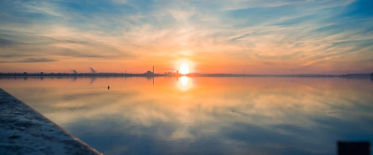 Sunrise, taken from the Break wall at the end of Chippawa Creek.